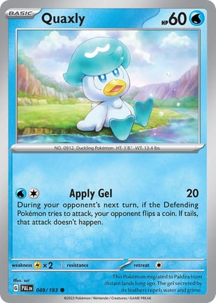 Quaxly (049/193) | Pokémon | MYP Cards