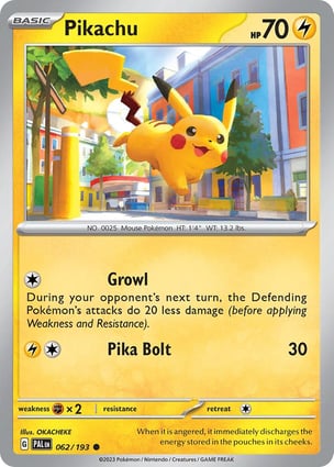 Pikachu (062/193) | Pokémon | MYP Cards