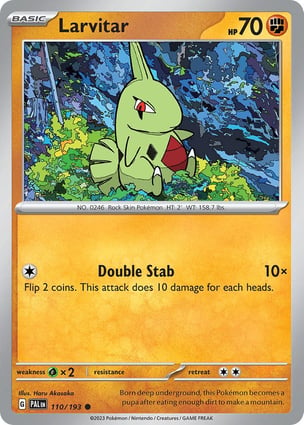 Histórico de Preços - Larvitar | Pokémon | MYP Cards