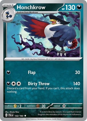 Honchkrow (132/193) | Pokémon | MYP Cards