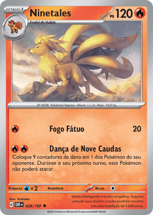 ☆レア:ポケモンカード九尾 Ninetales (029/197) | Pokémon | MYP Cards