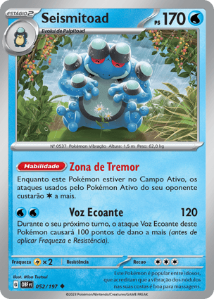 Seismitoad (052/197) | Pokémon | MYP Cards