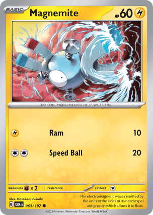 Magnemite (063/197) | Pokémon | MYP Cards