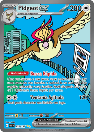 Pidgeot ex (225/197) | Pokémon | MYP Cards