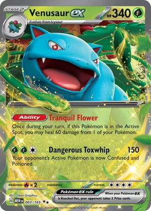 Venusaur ex (003/165) | Pokémon | MYP Cards