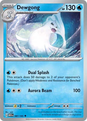 Dewgong (087/165) | Pokémon | MYP Cards