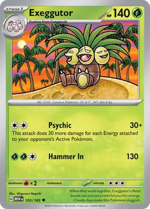 Exeggutor (103/165) | Pokémon | MYP Cards