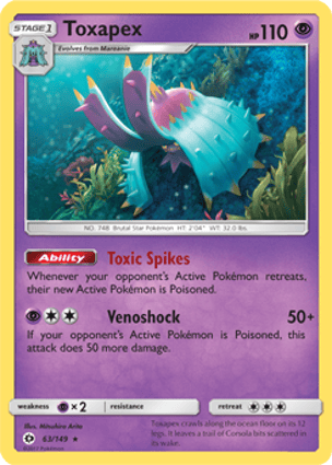 Toxapex (063/149) | Pokémon | MYP Cards