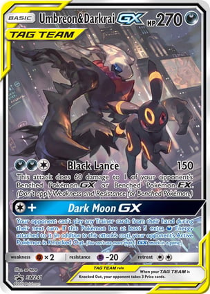 Umbreon e Darkrai-GX (PR-SM_SM241) / Umbreon & Darkrai-GX