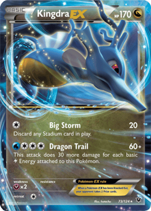 Kingdra EX ポケモンカード Kingdra-EX (073/124) | Pokémon | MYP Cards