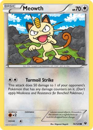 Meowth (074/124) | Pokémon | MYP Cards