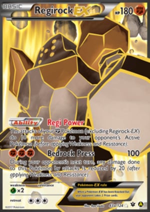 Regirock-EX (43A/124) | Pokémon | MYP Cards