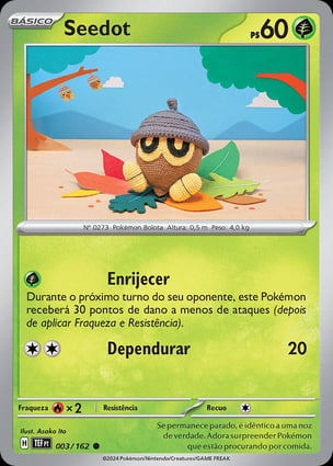 【shito】ポケモンカード Seedot (003/162) | Pokémon | MYP Cards