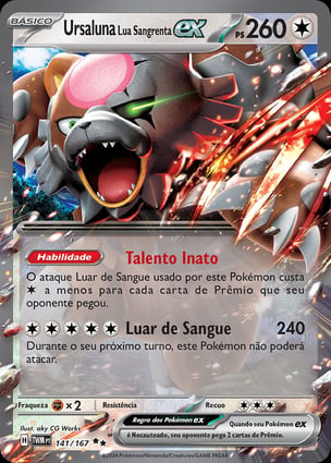 Ursaluna Lua Sangrenta ex (141/167) / Bloodmoon Ursaluna ex