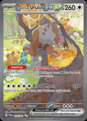 Ursaluna Lua Sangrenta ex (216/167) / Bloodmoon Ursaluna ex