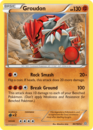Groudon エメラルド版 80HP ポケモンカード Groudon (084/160) | Pokémon | MYP Cards
