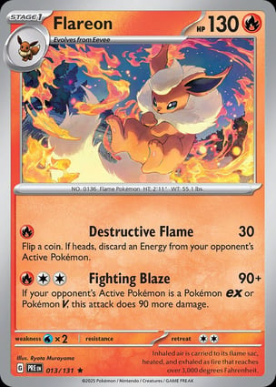 Flareon (013/131) | Pokémon | MYP Cards