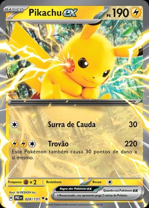 Pikachu ex (028/131) | Pokémon | MYP Cards