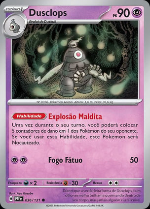 Dusclops (036/131) | Pokémon | MYP Cards