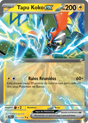 Tapu Koko ex (051/159) | Pokémon | MYP Cards