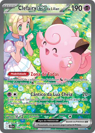Clefairy ex da Lílian (184/159) / Lillie's Clefairy ex