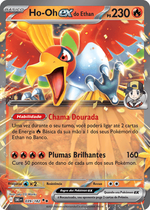 Histórico de Preços - Ho-Oh ex do Ethan | Pokémon | MYP Cards