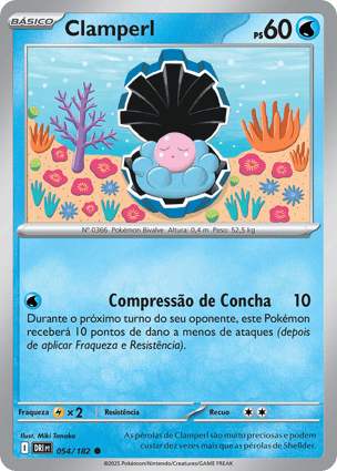 Clamperl (054/182) | Pokémon | MYP Cards
