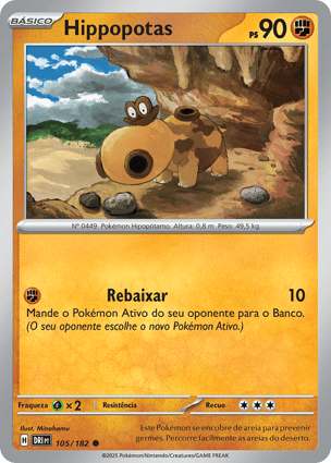 Hippopotas (105/182) | Pokémon | MYP Cards
