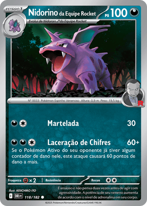タッキナルディー  Nidorino da Equipe Rocket (118/182) / Team Rocket's Nidorino
