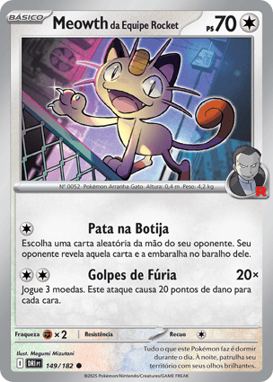 Meowth da Equipe Rocket (149/182) / Team Rocket's Meowth