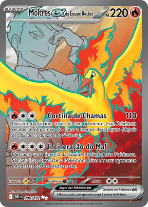 Moltres ex da Equipe Rocket (208/182) / Team Rocket's Moltres
