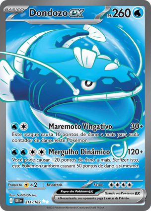 ⚫︎【PSA7】ポケモンカード e ネイティオ ホロ Dondozo ex (211/182) | Pokémon | MYP Cards