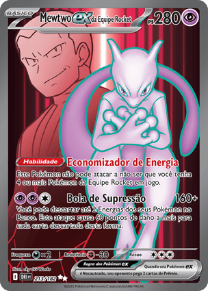 Mewtwo ex da Equipe Rocket (213/182) / Team Rocket's Mewtwo