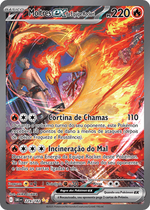 Moltres ex da Equipe Rocket (229/182) / Team Rocket's Moltres