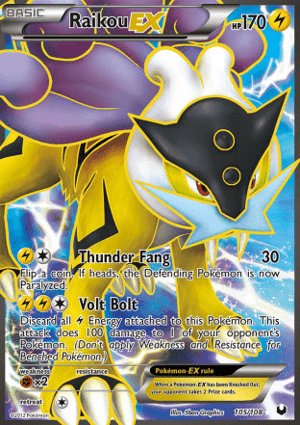 Raikou-EX (105/108) | Pokémon | MYP Cards