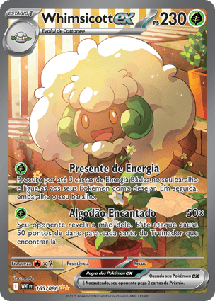 Whimsicott ex (165/086) | Pokémon | MYP Cards