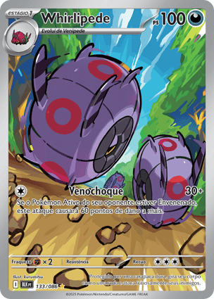 ポケットモンスター Whirlipede ポケモン POCKET MONSTER Whirlipede (133/086) | Pokémon | MYP Cards