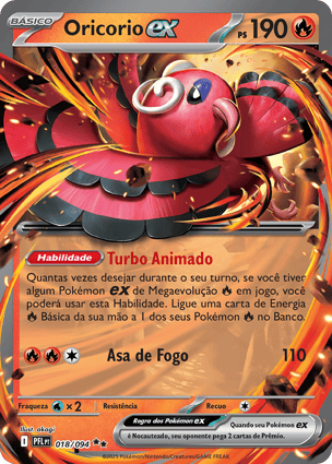 Oricorio ex (018/094) | Pokémon | MYP Cards