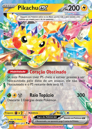 Pikachu Pokémon Card Pikachu ex (057/217) | Pokémon | MYP Cards