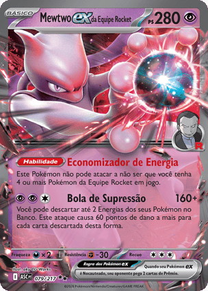 Mewtwo ex da Equipe Rocket (079/217) / Team Rocket's Mewtwo