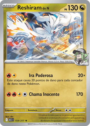 Reshiram do N (154/217) / N's Reshiram | Pokémon | MYP Cards