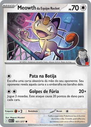 Meowth da Equipe Rocket (161/217) / Team Rocket's Meowth
