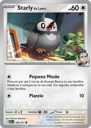 Starly do Lauro (168/217) / Larry's Starly | Pokémon | MYP Cards