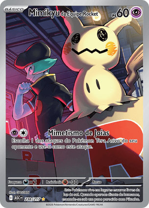 Mimikyu da Equipe Rocket (238/217) / Team Rocket's Mimikyu