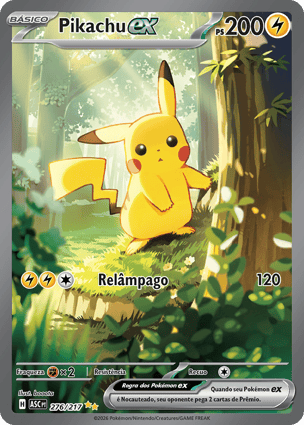 Pikachu Pokémon Card Pikachu ex (277/217) | Pokémon | MYP Cards