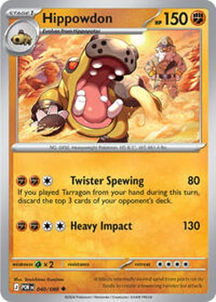 Histórico de Preços - Hippowdon | Pokémon | MYP Cards