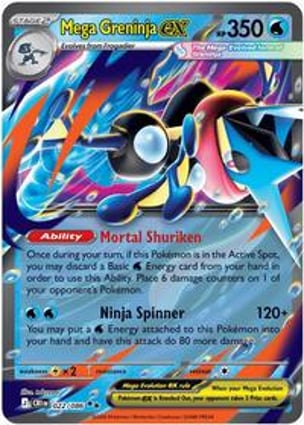 Mega Greninja ex - 022/086 (022/086) | Pokémon | MYP Cards