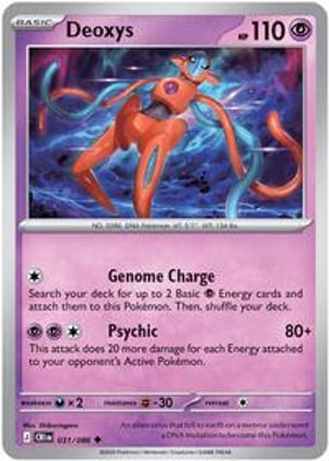 交渉あり　海外版ポケモンカード デオキシス deoxys #SL1 Deoxys (031/086) | Pokémon | MYP Cards