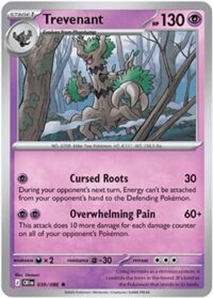 Histórico de Preços - Trevenant | Pokémon | MYP Cards