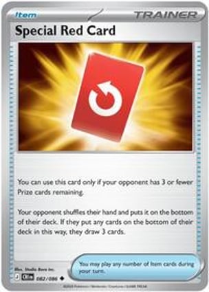 Cartão Vermelho Especial (082/086) / Special Red Card | Pokémon
